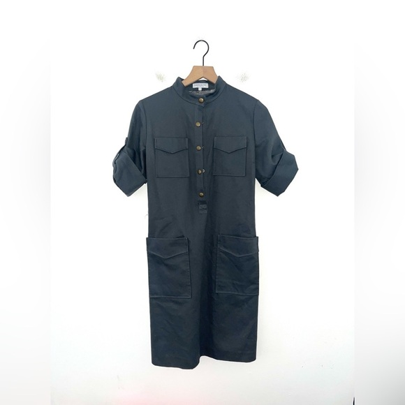 EMERSON FRY Gray Mock Neck Mini Dress Size 4 - Picture 1 of 10